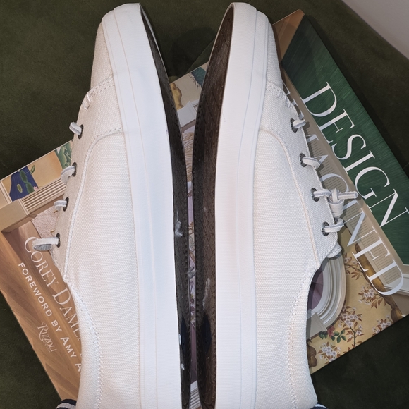 Sperry Women's White Canvas Sneakers - Picture 5 of 6